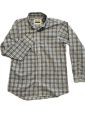 Wrangler Black & White Plaid Button-Down Shirt